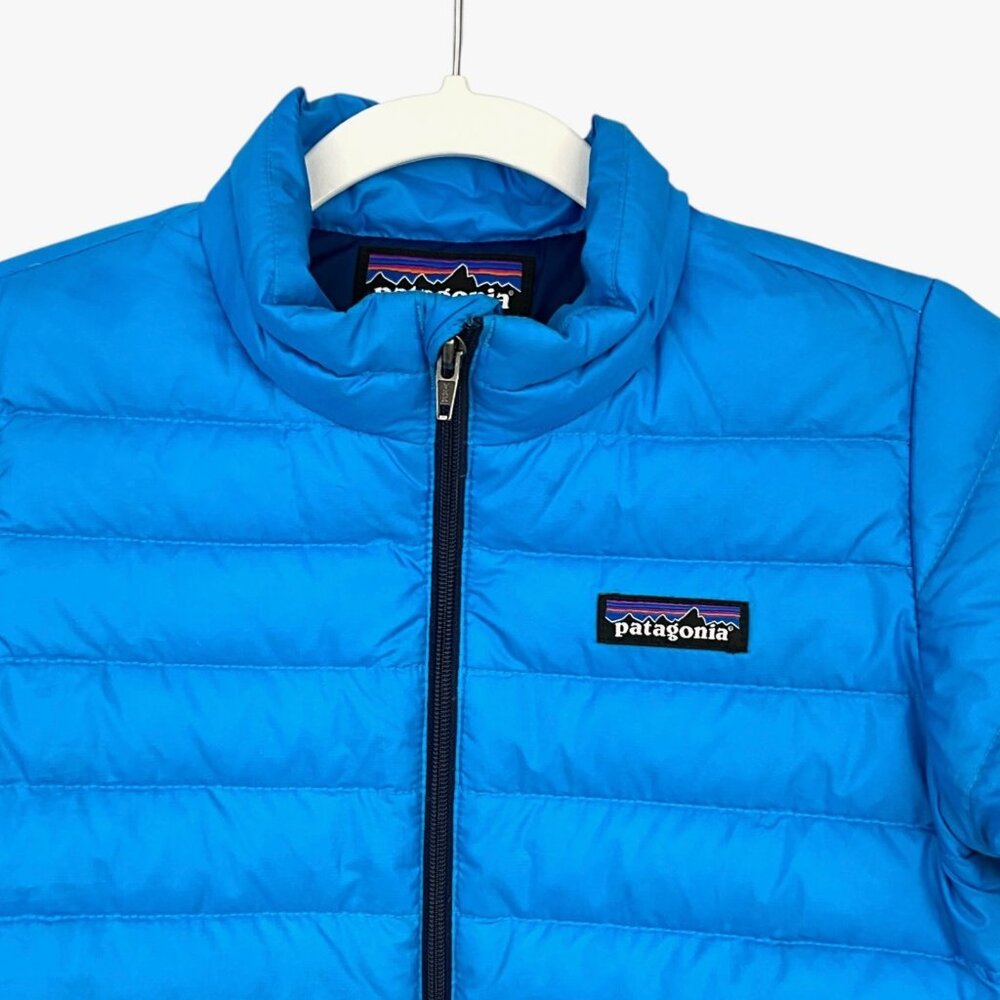 Patagonia Baby Down Sweater Jacket Blue Full Zip Size 3T - Picture 2 of 11